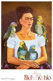 Yo y Mis Pericos  Poster by Frida Kahlo
