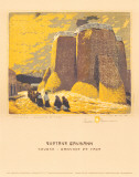 Church, Ranchos de Taos Affiches par Gustave Baumann
