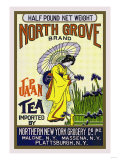 North Grove Brand Tea Giclée-Druck