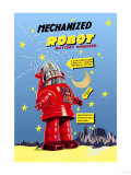 Mechanized Robot Estampe