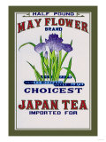 May Flower Brand Tea Giclée-Druck