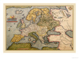 Map of Europe Giclee Print by Abraham Ortelius