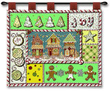Sweet Street Wall Tapestry by Sandy Clough