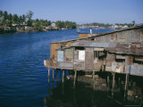 Stilt Houses Over the Harbour, Nha Trang, Vietnam, Indochina, Southeast Asia, Asia Photographic Print by Anthony Waltham