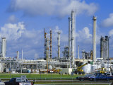 Oil Refinery on Bank of Mississippi Near Baton Rouge, Louisiana, USA Photographic Print by Anthony Waltham