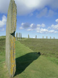 Neolithic Standing Stones, the Ring of Brodgar, Orkney Isles, Scotland, UK, Europe Photographic Print by Anthony Waltham