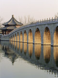 Seventeen Arch Bridge, Kunming Lake, Summer Palace, Beijing, China, Asia Photographic Print by Charles Bowman