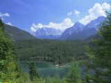 View to the Zugspitze Across the Fernsteinsee, Tirol (Tyrol), Austria, Europe Photographic Print by Ruth Tomlinson