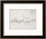 The Battle of Trafalgar, 21st October 1805, Positions in the Battle, circa 1830s Framed Giclee Print by Alexander Keith Johnston