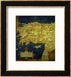 Map of Sixteenth Century Turkey, from the "Sala Delle Carte Geografiche" Framed Giclee Print by Stefano And Danti Bonsignori