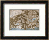 Chorographical Map of Tuscany and the Neighboring Regions Framed Giclee Print by Leonardo da Vinci 