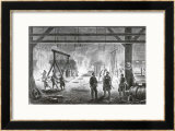 Germany Saarbrucken Ironworks: The Welding Shop Framed Giclee Print by G. Arnould