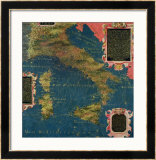 Map of Sixteenth Century Italy, from the "Sala Delle Carte Geografiche" Framed Giclee Print by Stefano And Danti Bonsignori