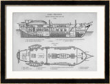 Hms Beagle Charles Darwin's Research Ship Framed Giclee Print by R.t. Pritchett