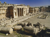 The Great Court in the Acropolis of Baalbek, Archaeological Site, Baalbek, Lebanon, Middle East Photographic Print by Fred Friberg