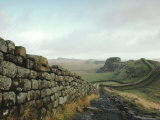 Hadrian's Wall, Towards Crag Lough, Northumberland England, UK Photographic Print by Adam Woolfitt