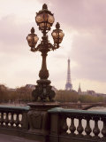 The Eiffel Tower Seen from the Pont Alexandre III at Dusk, Paris, France Photographic Print by Nigel Francis