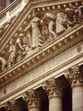 Detail of the New York Stock Exchange Facade, Manhattan, New York City, USA Photographic Print by Nigel Francis