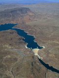 The Hoover Dam and Lake Mead from the Air, Nevada, USA. Photographic Print by Fraser Hall
