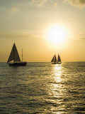 Sailboats at Sunset, Key West, Florida, United States of America, North America Photographic Print by Robert Harding