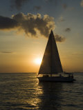 Sailboats at Sunset, Key West, Florida, United States of America, North America Photographic Print by Robert Harding