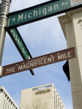 Michigan Avenue or the Magnificent Mile, Famous for Its Shopping, Chicago, Illinois, USA Photographic Print by Robert Harding