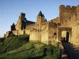 Porte d'Aude, Entrance to Walled and Turreted Fortress of Cite, Carcassonne, Languedoc, France Photographic Print by Ken Gillham