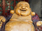 Laughing Buddha, Tanzhe Temple, Beijing, China, Asia Photographic Print by Jochen Schlenker