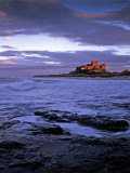 Bamburgh Castle at Dusk, Northumberland, England Photographic Print by Gary Cook