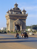 Anousavari Monument, Vientiane, Laos Photographic Print by Rob Mcleod