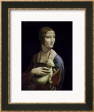 Portrait of Cecilia Gallerani (Lady with an Ermine) Gerahmter Giclée-Druck von Leonardo da Vinci 
