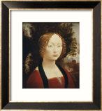Ginevra De'Benci Gerahmter Giclée-Druck von Leonardo da Vinci 