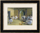 Le Foyer de la danse à l'opéra, 1872 Estampe encadrée par Edgar Degas