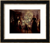 Silent Night, 1891 Gerahmter Giclée-Druck von Viggo Johansen