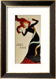 Jane Avril 1899 Gerahmter Giclée-Druck von Henri de Toulouse-Lautrec