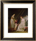 The Breastfeeding Mother Estampe encadrée par Marguerite Gerard