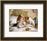 Suspense Estampe encadrée par Charles Burton Barber