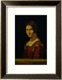 Portrait of a Lady from the Court of Milan, circa 1490-95 Gerahmter Giclée-Druck von Leonardo da Vinci 