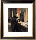 Louis Pasteur (1822-95) in His Laboratory, 1885 Framed Giclee Print by Albert Edelfelt