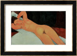 Nude, 1917 Estampe encadrée par Amedeo Modigliani