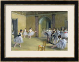 Le Foyer de la danse à l'opéra, 1872 Estampe encadrée par Edgar Degas