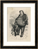 William Marcy Tweed Known as Boss Tweed American Politician and Swindler Framed Giclee Print by Thomas Nast