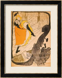 Jane Avril Estampe encadrée par Henri de Toulouse-Lautrec