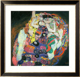 The Maiden, 1913 Estampe encadrée par Gustav Klimt