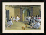 Le Foyer de la danse à l'opéra, 1872 Estampe encadrée par Edgar Degas