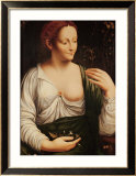 Columbine Gerahmter Giclée-Druck von Leonardo da Vinci 