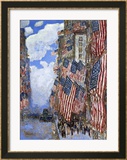 The Fourth of July, 1916 Gerahmter Giclée-Druck von Frederick Childe Hassam