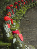 Narabijizo Bakejizo, Jizo Stone Statues, Kanmangafuchi, Nikko, Tochigi Prefecture, Japan, Asia Photographic Print by Chris Kober