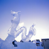 Ice Carving, Mombetsu Ice Festival, Hokkaido, Japan Photographic Print by Rob Mcleod