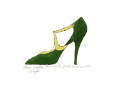 Shoe, c.1955 (Green and Yellow)  Prints by Andy Warhol